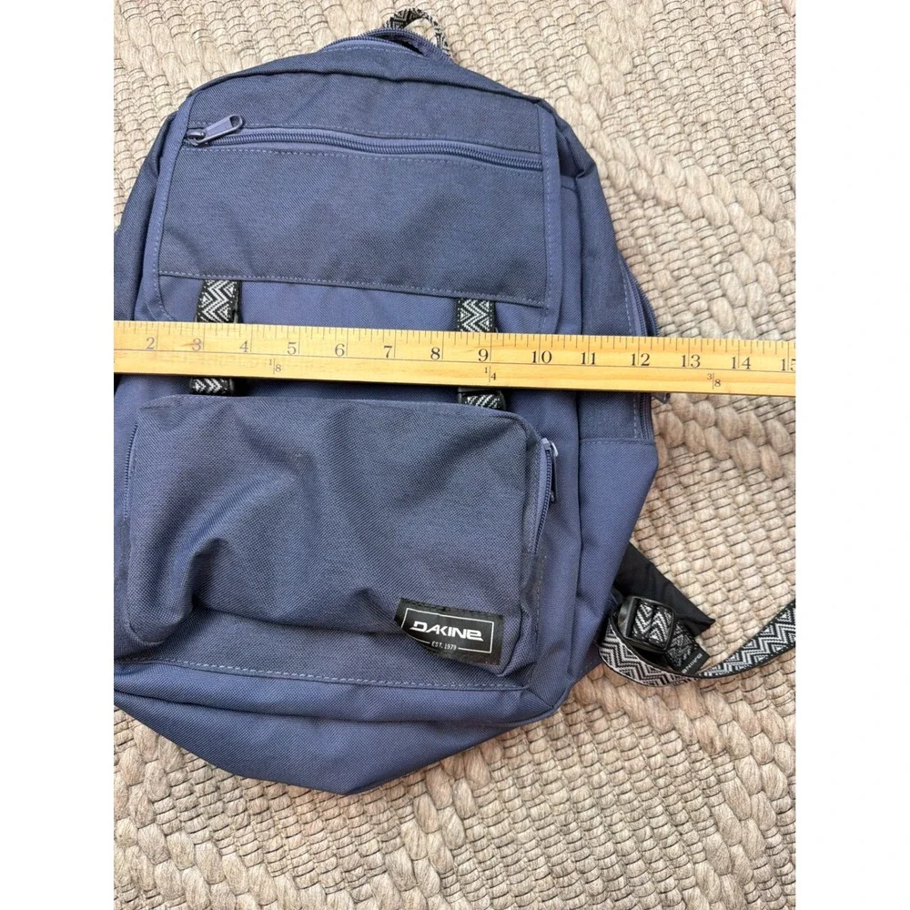 Dakine Backpack Navy Blue One Size Geometric Straps Striped Lining Y2K